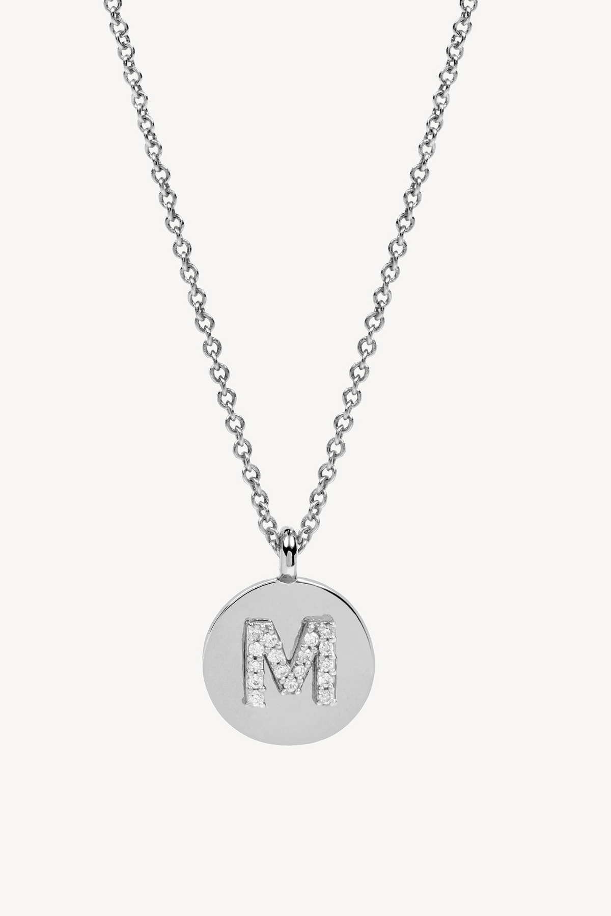 COLLAR LETRA PLATA