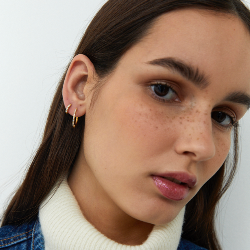 NIZA PENDIENTES BIG ORO