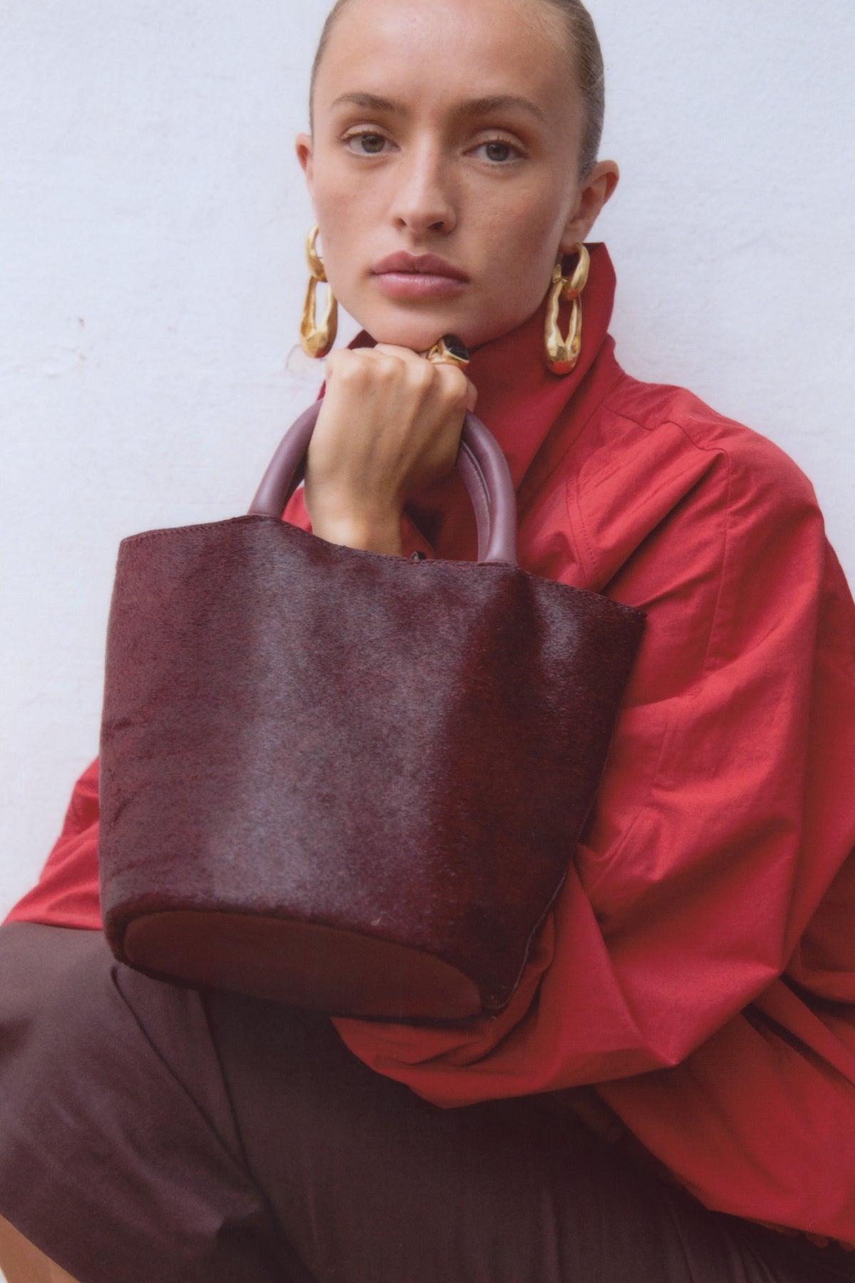 JOSEPH BAG BURGUNDY