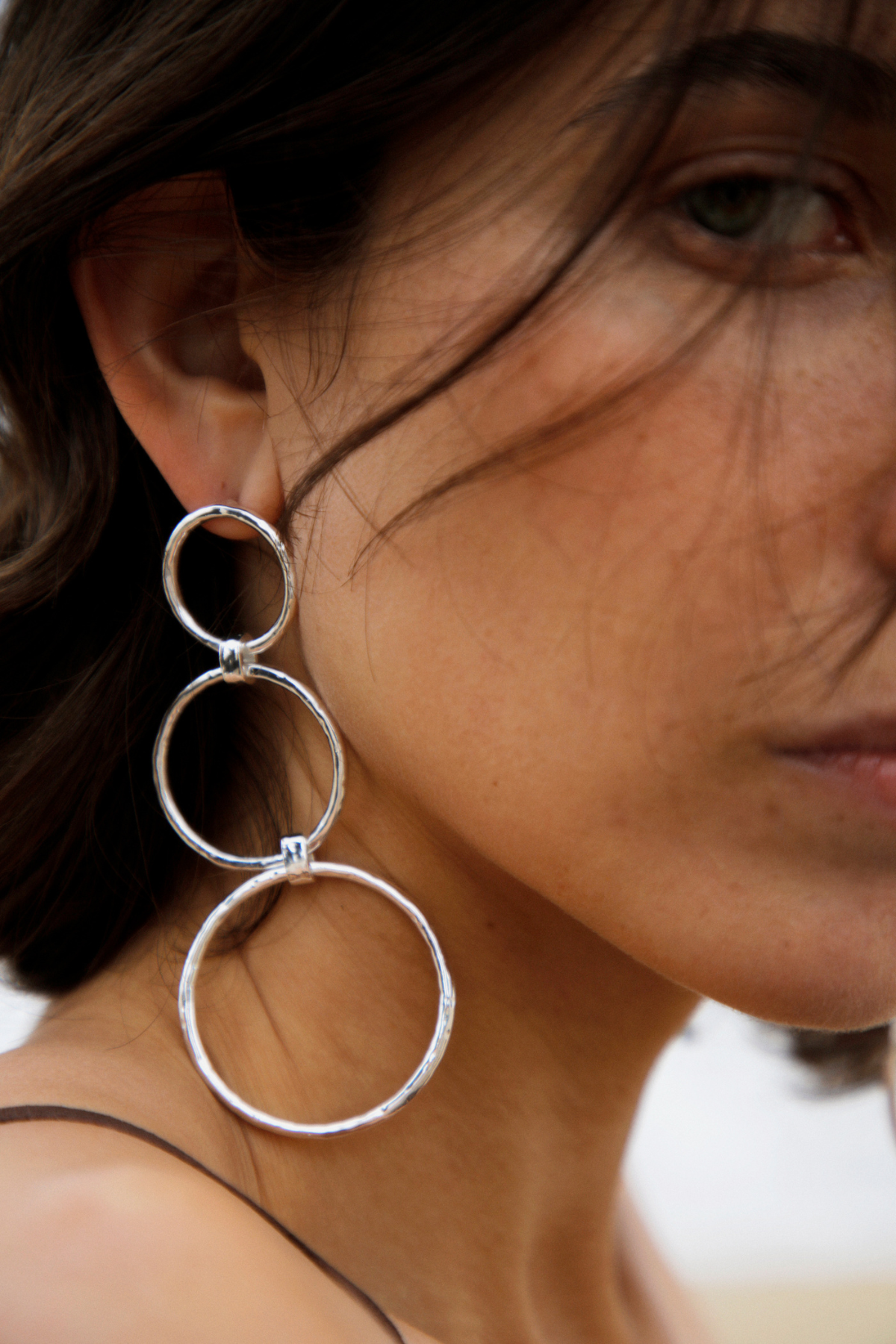 MARS PENDIENTES PLATA