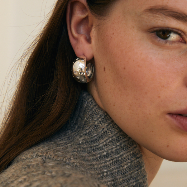 MEROPE SILVER EARRING