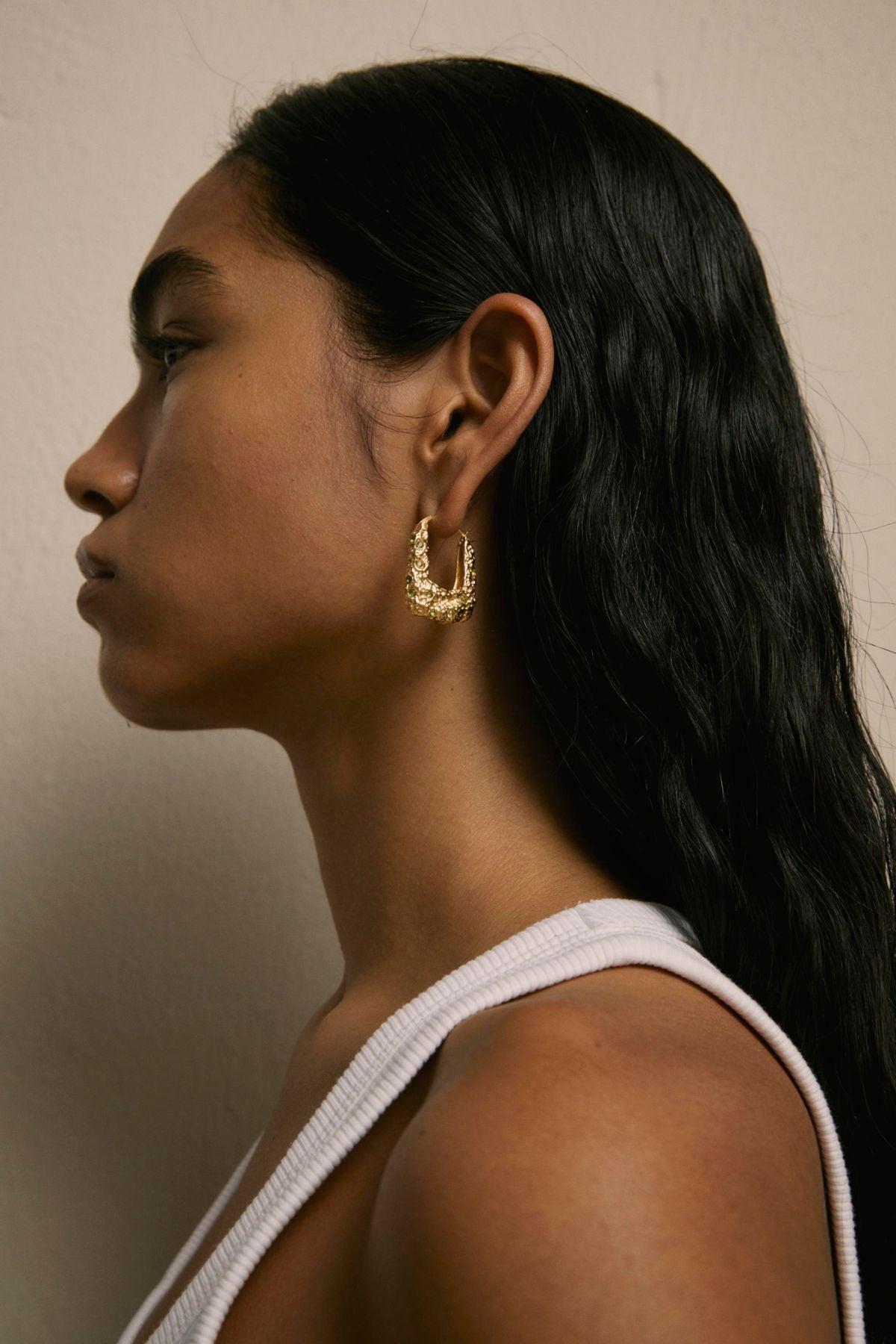 HORTENSIA GOLD EARRING