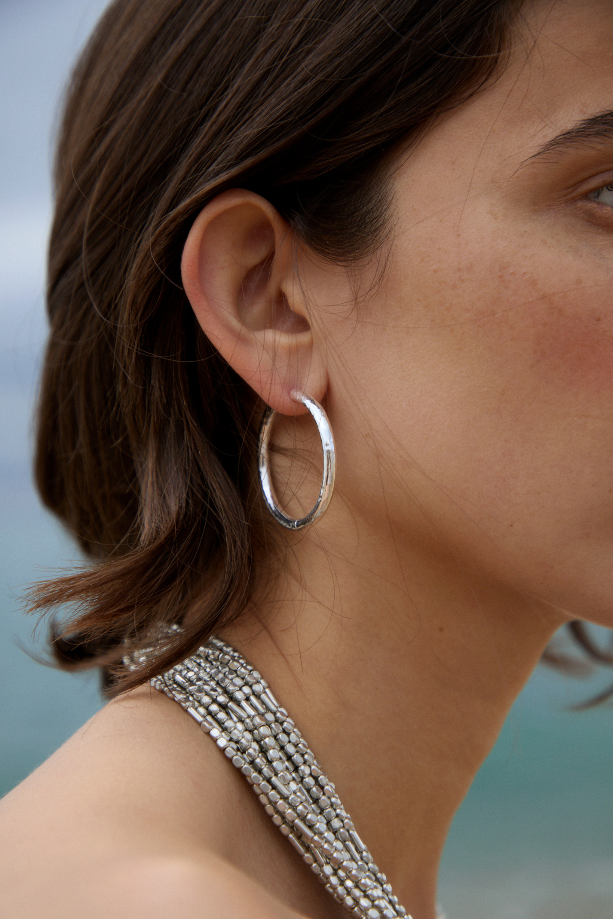 SAHARA PENDIENTES PLATA