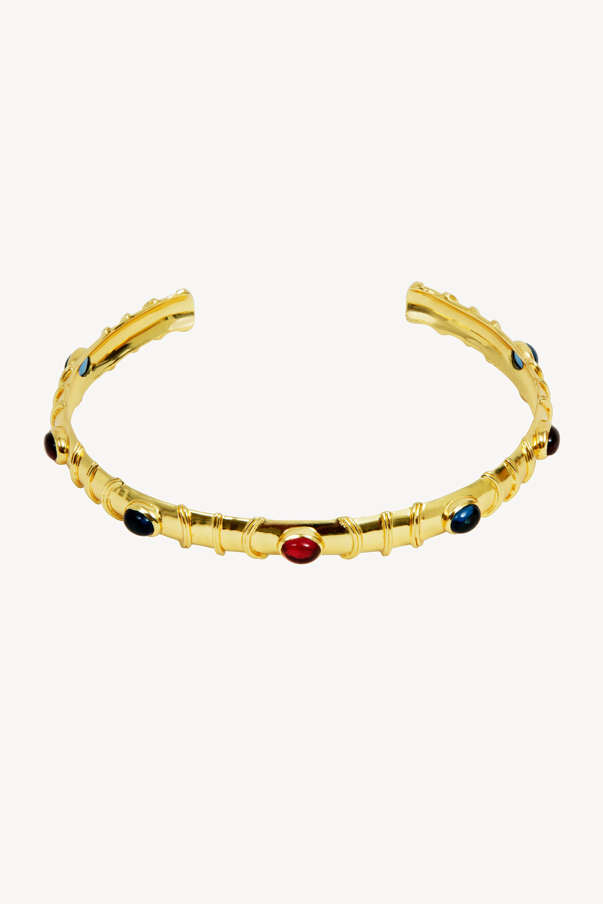 SEIS BLUE&PINK GOLD NECKLACE