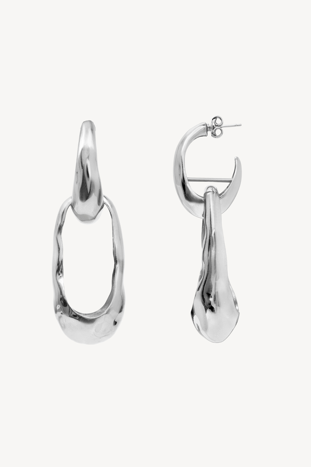 WAVE PENDIENTES PLATA