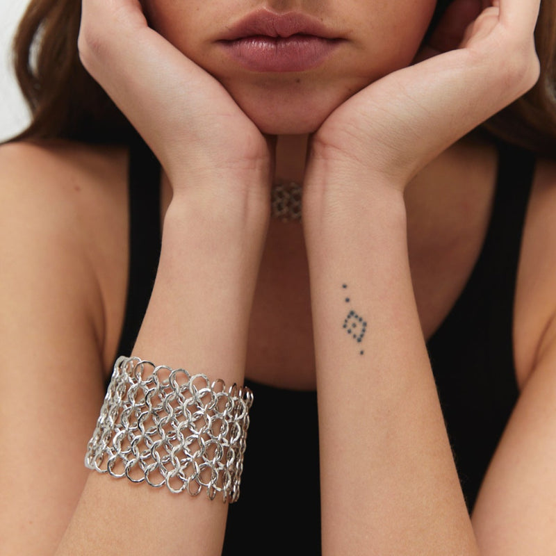 GEO SILVER BRACELET