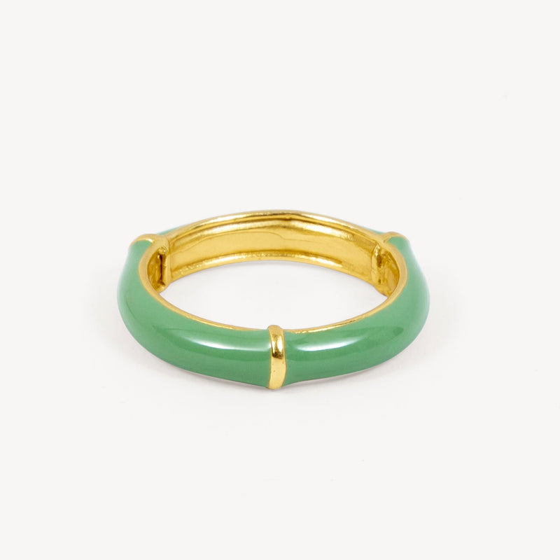 HOOP RING - GREEN